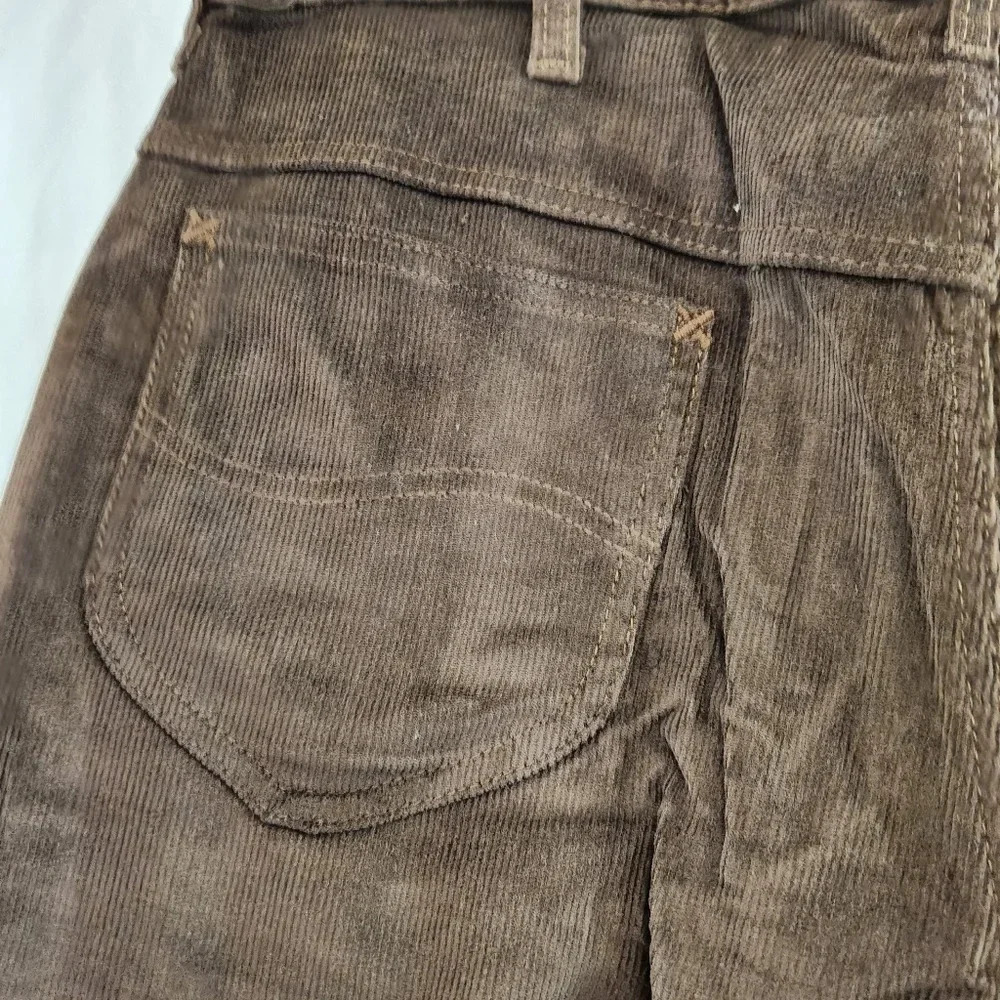 Lee Riders Boot Cut Corduroy Men's Pants Boot Cut Flare Brown NWT Vintage - Picture 4 of 15